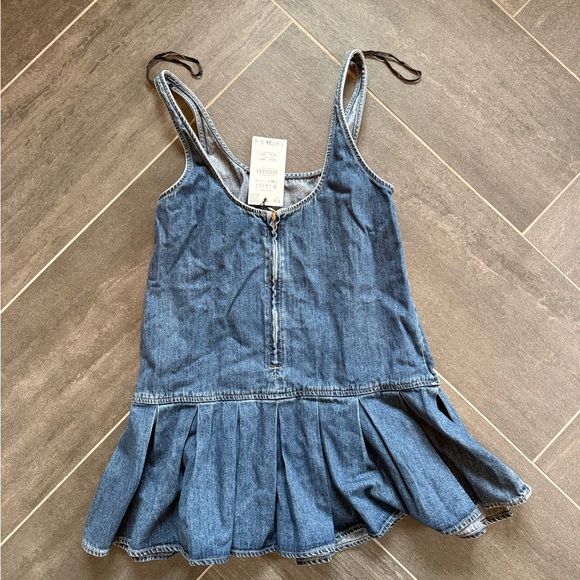 Zara Denim Blue dress NWT Size S - Picture 5 of 5